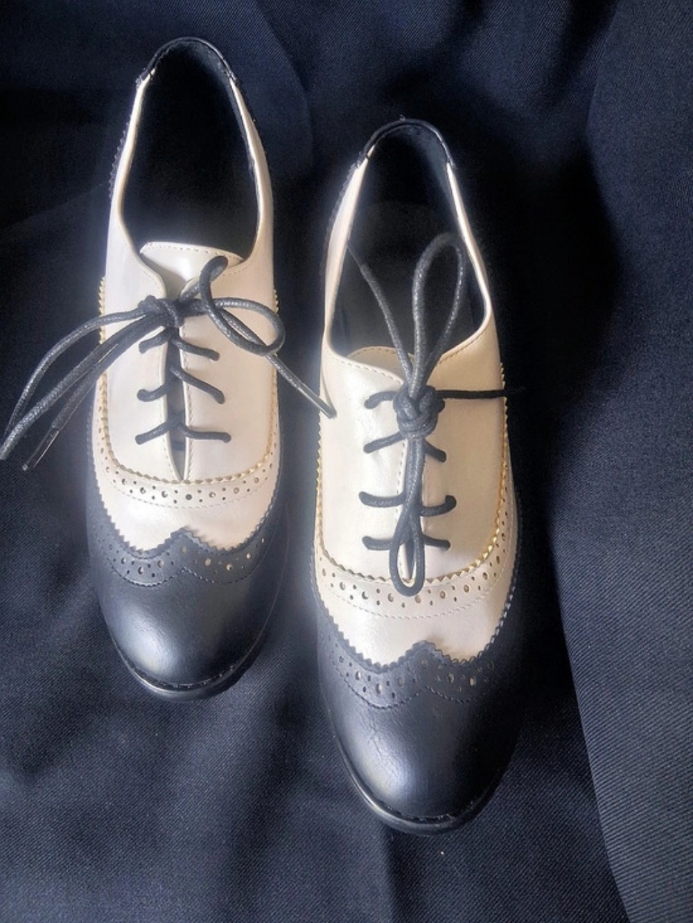 Two-Tone Lace-Up Heels EU 40 Like New